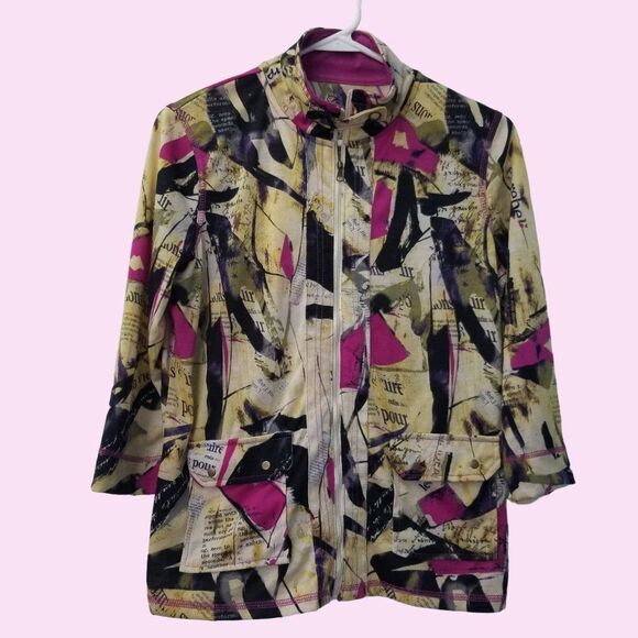 Casuals Lightweight Jacket Colorful Print Small - Picture 6 of 6